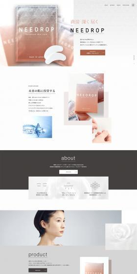 NEEDROP LP design (Skincare, Bodycare, Haircare / Pink shades / Refined style) PC version