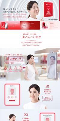 Beauty Circulation LP design (Diagnosis, Matching, and Summary / Red tones / Simple) PC version