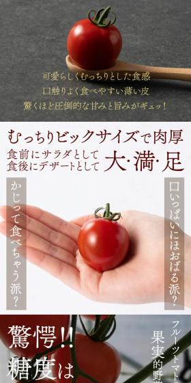 ふもとのトマトのLPデザイン（フルーツ・果物・野菜／ホワイト系／スタイリッシュ系）スマホ版
