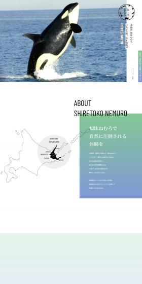 Hokkaido Shiretoko Nemuro LP design (Domestic and international travel / Shades of blue / Refined style) PC version