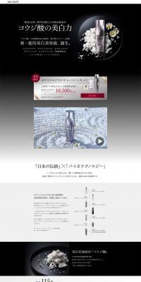 Whitelogist LP design (Skincare, Bodycare, Haircare / Black-colored / Refined style) PC version
