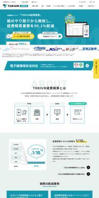 TOKIUM Expense Reimbursement LP design (Design, Apps, Systems / Green tones / Simple) PC version