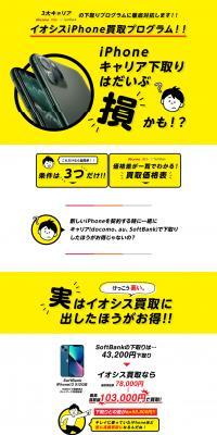 Iosis Buyback iPhone Purchase Program LP design (Procurement, buyback, and trade-in / yellow / Stylish type) PC version