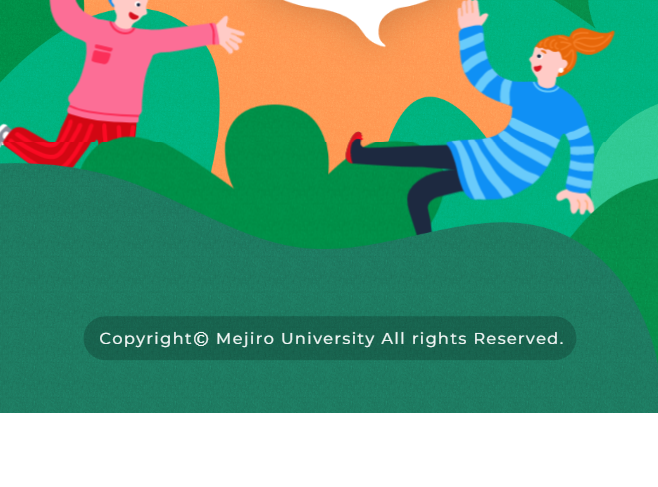 MEJINAVI2023 LP design (school / Multi-color type / Cute style) Mobile version