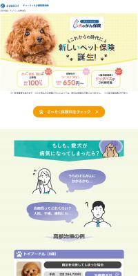 Dog Cancer Insurance LP design (Insurance, Finance, Credit / yellow / Cute style) PC version