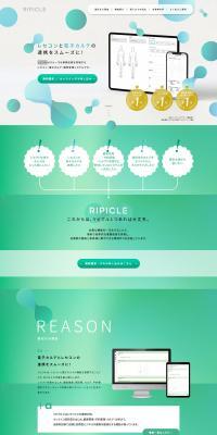 RIPICLE LP design (Hospital, Chiropractic, Massage / Green tones / Simple) PC version