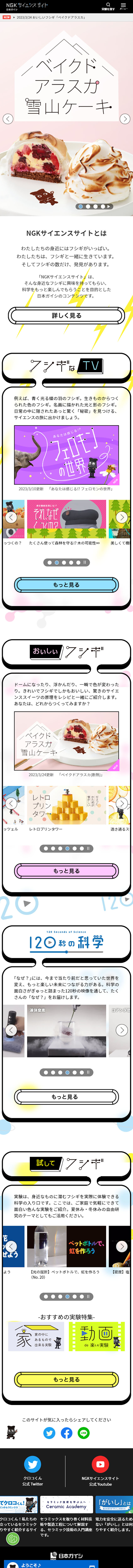 NGK Science Site LP design (Businesses, companies, stores / Multi-color type / Cool style) Mobile version