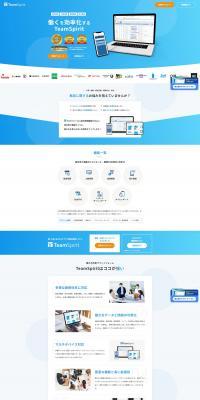 Teamsuppirit LP design (Design, Apps, Systems / Shades of blue / Simple) PC version