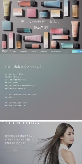 PROMASTERCOLORCARE LP design (Skincare, Bodycare, Haircare / Shades of grey / Simple) PC version