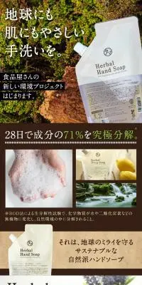 ハーバルリッチハンドソープ 泡タイプのLPデザイン（スキンケア・ボディケア・ヘアケア／ブラウン系／清潔系）スマホ版
