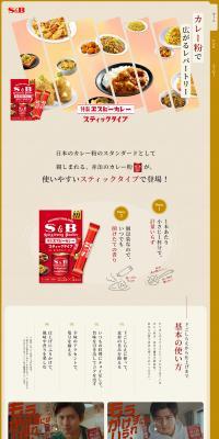 Special Blend SB Curry Stick Type LP design (Seasonings, Sweeteners, Broth, Soup / yellow / Japanese style) PC version