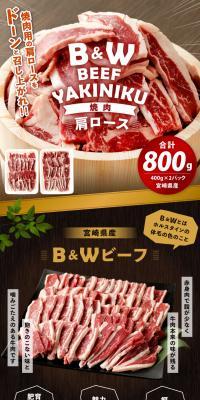 B&Wビーフ 焼き肉用のLPデザイン（肉・肉加工品／ブラウン系／信頼・安心系）スマホ版