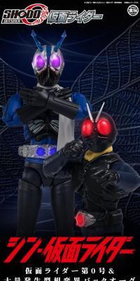 SHODO-O シン・仮面ライダー 仮面ライダー第0号＆大量発生型相変異バッタオーグのLPデザイン（玩具・ホビー・フィギュア／ブラック系／かっこいい系）スマホ版