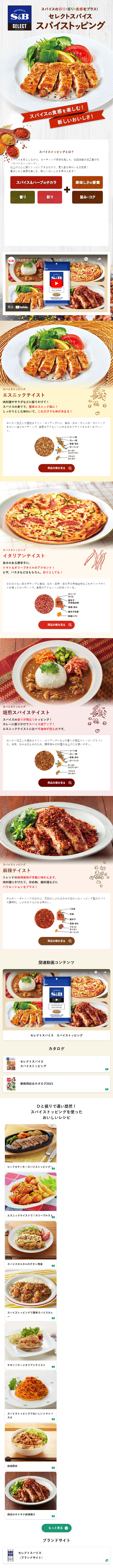 Supaisu Toppingu LP design (Seasonings, Sweeteners, Broth, Soup / Multi-color type / Lively type) Mobile version