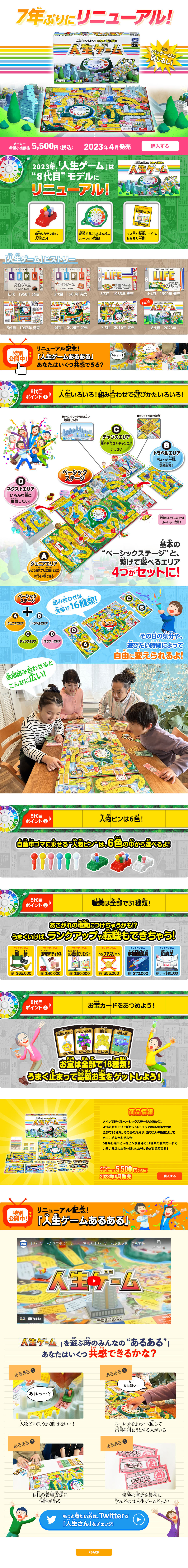 The Game of Life LP design (Toys, Hobbies & Figures / White-based / Lively type) PC version