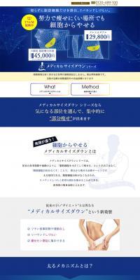 Medical Size Down LP design (Dieting and weight loss / Shades of blue / Trust and Safety) PC version