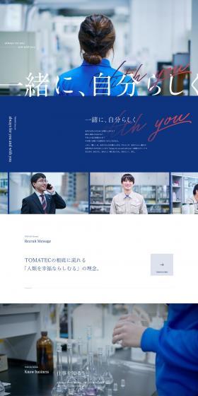 Careers LP design (recruitment / Shades of blue / Cool style) PC version