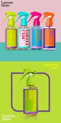 ラボンホリック ヘアフレグランスミストのLPデザイン（スキンケア・ボディケア・ヘアケア／カラフル系／かわいい系）スマホ版