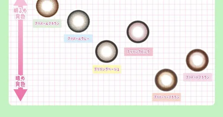 プリモアのLPデザイン（コスメ・化粧品・コンタクトレンズ／ホワイト系／かわいい系）スマホ版