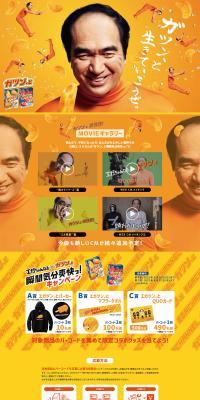 Gatsun, to Mikan 2023 LP design (Western confectionery / Orange tones / Lively type) PC version