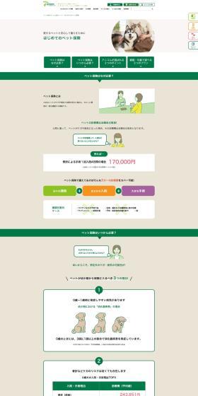 Anicom: Your First Pet Insurance LP design (Insurance, Finance, Credit / White-based / Simple) PC version
