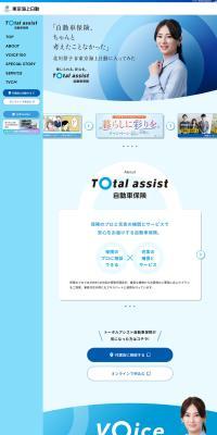 Tokio Marine & Nichido Fire Insurance LP design (Insurance, Finance, Credit / Shades of blue / Simple) PC version