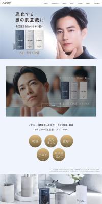 GATSBY ALL IN ONE LP design (Skincare, Bodycare, Haircare / Shades of blue / Simple) PC version