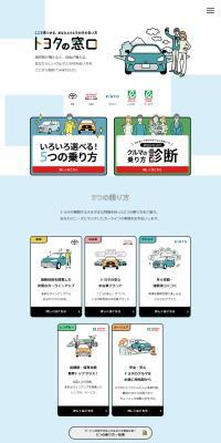 Toyota Contact Point LP design (Rental, Contracting, and Outsourcing / White-based / Simple) PC version