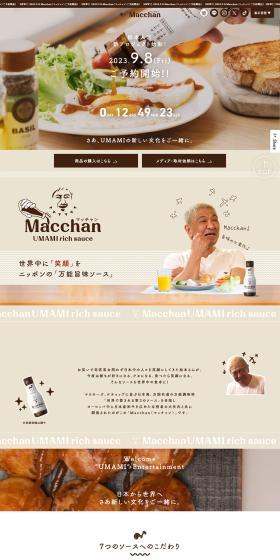 MacchanUMAMIrichsauce LP design (Seasonings, Sweeteners, Broth, Soup / Brown tones / Natural style) PC version