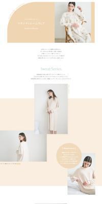 "Reporting Moms' Voices" Maternity Loungewear Autumn Collection LP design (Underwear and Nightwear / White-based / Natural style) PC version