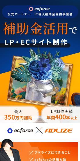 IT導入補助金のLPデザイン（デザイン・アプリ・システム／ブルー系／スタイリッシュ系）スマホ版