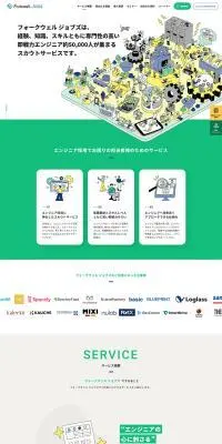 株式会社groovesのLPデザイン（レンタル・代行・アウトソース／グリーン系／信頼・安心系）PC版