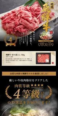 特選飛騨牛のLPデザイン（肉・肉加工品／ブラック系／和風系）PC版