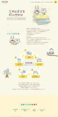 くるくる市のLPデザイン（イベント・キャンペーン・体験／イエロー系／かわいい系）PC版