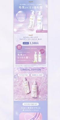 Aquol Shampoo & Treatment Bottle LP design (Skincare, Bodycare, Haircare / Purples / Cute style) PC version