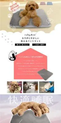 ペットマットのLPデザイン（ペットフード ・ ペット用品／ホワイト系／シンプル系）PC版