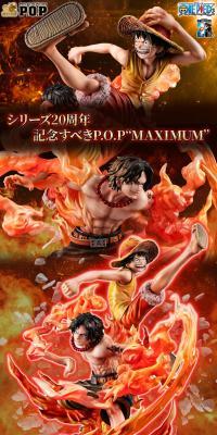 Portrait.Of.Pirates ワンピース “NEO-MAXIMUM” ルフィ＆エース ～兄弟の絆～ 20th LIMITED Ver.のLPデザイン（玩具・ホビー・フィギュア／オレンジ系／かっこいい系）スマホ版