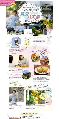 Hachijojima Tourism LP design (Businesses, companies, stores / Multi-color type / Simple) PC version