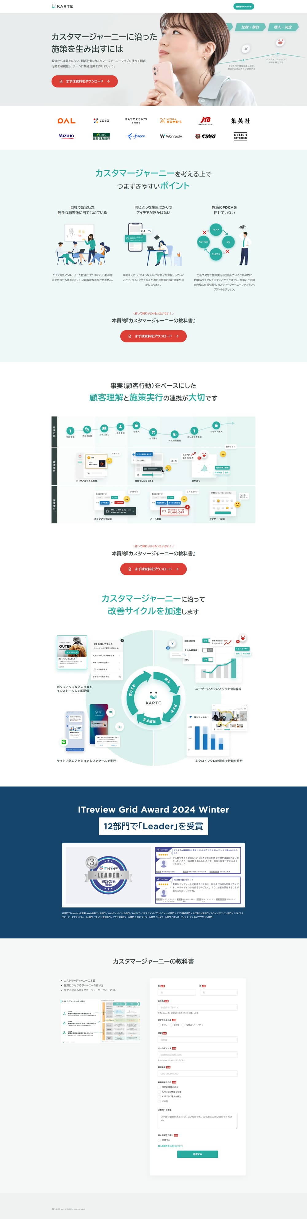 KARTE LP design (Design, Apps, Systems / Green tones / Simple) PC version