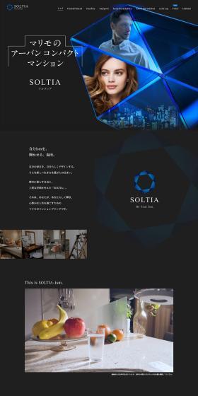 SOLTIA LP design (Real Estate & Investment / Black-colored / Cool style) PC version
