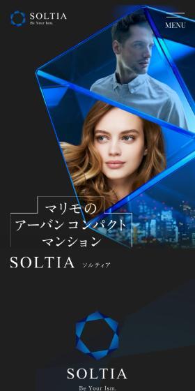 SOLTIAのLPデザイン（不動産・投資／ブラック系／かっこいい系）スマホ版