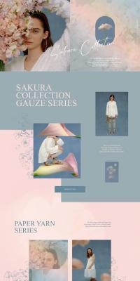 2024 Sakura Collection LP design (Women's fashion / Pink shades / Cool style) PC version