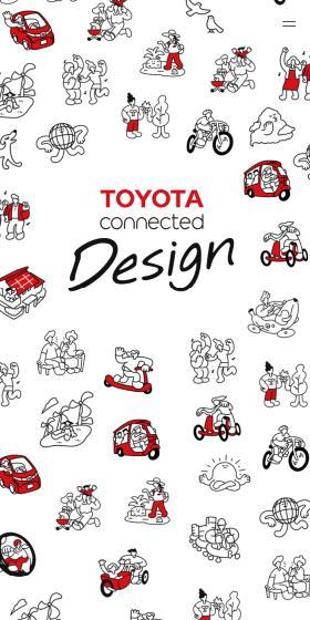 TOYOTA Connected DesignのLPデザイン（企業・会社・お店／レッド系／マンガ・イラスト系）スマホ版