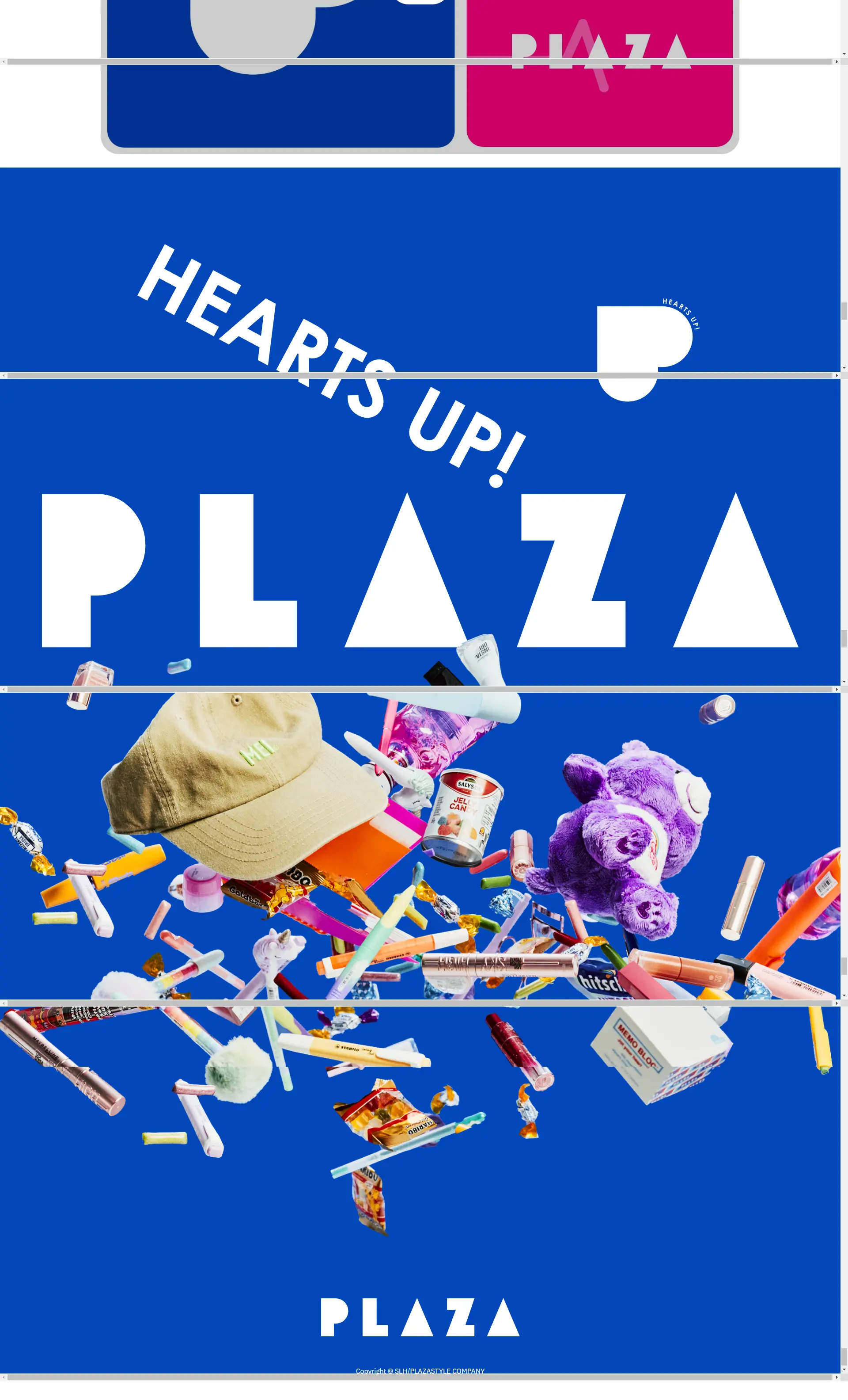 PLAZAのLPデザイン（イベント・キャンペーン・体験／ブルー系／かわいい系）PC版