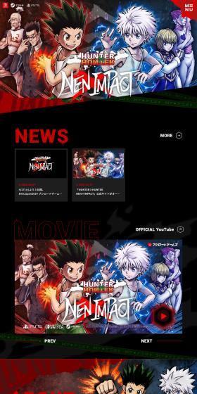 HUNTER×HUNTERNEN×IMPACT LP design (Game Software and Hardware / Black-colored / Manga) PC version