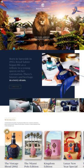 Luxury Blended Scotch Whisky LP design (Other alcoholic drinks / Shades of blue / Simple) PC version
