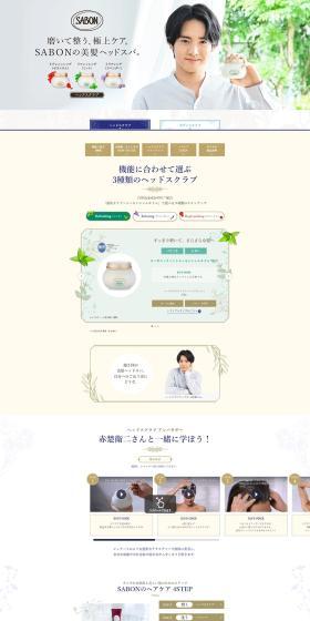 Head scrub LP design (Skincare, Bodycare, Haircare / Beige tones / Refined style) PC version