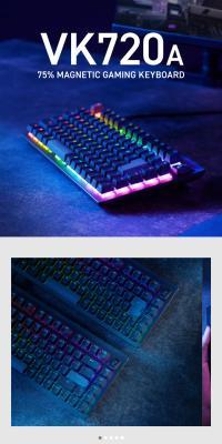 KYEBOARD VK720AのLPデザイン（パソコン・周辺機器／ブラック系／かっこいい系）スマホ版