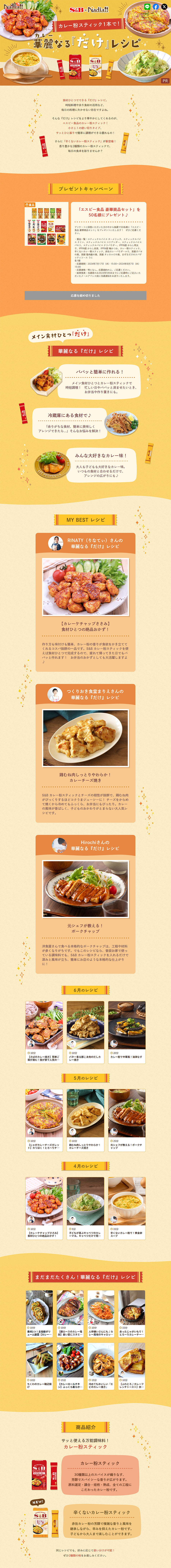 Splendid 'Only' Recipes LP design (Seasonings, Sweeteners, Broth, Soup / yellow / Natural style) PC version