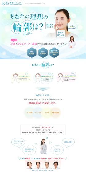 Beauty Clinic LP design (este / Shades of blue / Trust and Safety) PC version